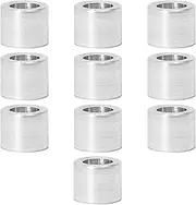 Zhooooonglf 10Pcs M3 Aluminum Spacers, Metal Spacer Aluminum Round 3.1mm ID x 5mm OD x4mm L Thickness Screw Standoff for M3 Screw Bolts Silver