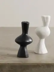 [ANISSA KERMICHE] ANISSA KERMICHE - Venus & Mercury Ceramic Salt And Pepper Shakers - Black - One size One size Black