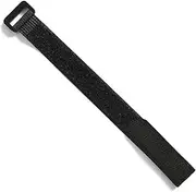 10pcs/lot 2cm * 30cm Nylon Reverse Buckle Magic Hook Loop Fastener Cable Ties Strap Sticky Line Finishing (Color : Black)