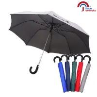 在飛比找博客來優惠-【Kasan 晴雨傘】超大防護罩防風半自動雨傘(鐵灰)