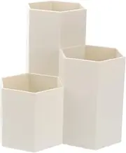 SEWACC Sturdy and Lightweight Plastic Desktop Storage Box for Office Pen Holder Pencil Container