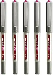 uni-ball EYE - UB-157 Rollerball Pens - 0.7mm Nib - Pink Ink - Pack of 5