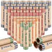 512 Pieces Assorted Coin Wrappers Rolls Preformed Coin Wrappers Coin Rollers ...