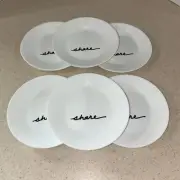 CORELLE VITRELLE "share " 6 3/4" BREAD & BUTTER PLATE'S SET OF 6 NEW