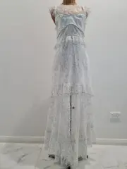 alice McCALL porcelain Lace Maxi Gown