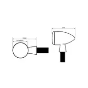 HIGHSIDER CONERO LED tail light, brake light, turn signal, black