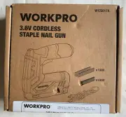 Workpro 3.6v Lithium-ion Cordless staple nail gun W125017A SEALED