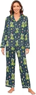 [Joisal] Women Pajama Sets Long Sleeve Two-Piece Matching Lounge Sets for Women with Pockets Pajama Sets