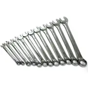 12 Piece Metric Combination Wrench Set Polished Spanner Tool 12 Points