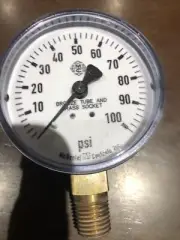 McDaniel Controls 0/100 PSI Pressure Gauge 1/4" NPT, New