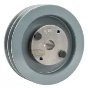 Cast Iron 5" Dual Groove Pulley Belt A Section 4L with 5/8" Sheave Bushing