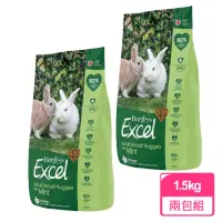 在飛比找momo購物網優惠-【Burgess 伯爵】成兔飼料原味薄荷 1.5KG；兩包組