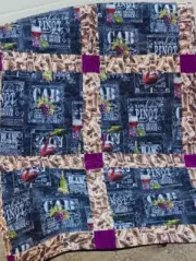 Handmade Quilt- Wine Quilt - 47" X 59"-Different Wines, Corks