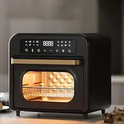 Portable Mini Electric Oven 15L, 1300W, 16 Preset Programs, Adjustable Temp and Timer, for Grilling, Baking
