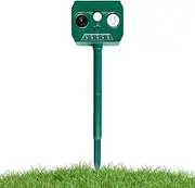 Ultrasonic Solar Animal Repeller - Skunk Away Device | Waterproof Solar Ultrasonic Animal Repeller for Backyard, Patio, Home, Camping, Porch