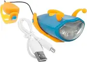 CLISPEED Bike Front Light Horn USB Rechargeable Headlamp with Cute Cycling Accessory for Balance Bikes and