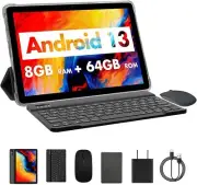 PRITOM Touch 10 Plus 10-inch Tablet Android 13, Octa-Core, 5Ghz WiFi, 2 in 1...