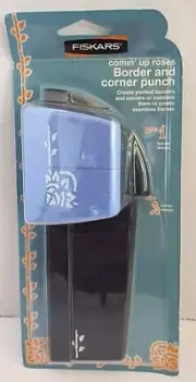 Fiskars Border and Corner Punch-"Comin' Up Roses" - NEW