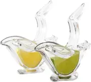 Acrylic Manual Lemon Juicer Handheld Fruit Squeezer Portable Citrus Juicer Set
