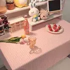 Home Decoration Plaid Tablecloth Strawberry Background Cloth Nordic Table Mat