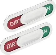 MOKKHNB 2pcs Double Sided Magnetic Clean Dirty Dishwasher Sign Highly Visible Reversible Indicator for Kitchen Organization Efficient Workflow Material Saving