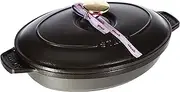[STAUB] Oval Hot Plate, Black, 23 cm