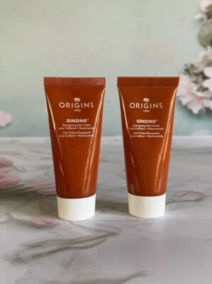 2x Origins Ginzing Energizing Gel Cream, 0.5oz/ 15 ml Travel Size NEW