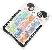 Hoement Self-Adhesive Multiplication Tables Wall Sticker Decals for Boys and Girls Classroom Decor Multiplication Table Chart PVC Material Educational Math Game Board