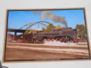 2008 Iowa Interstate QJ Type 2-10-2 at Rock Island Laminated Placemat 17" x 11"