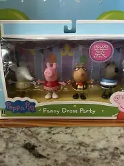 Peppa Pig Fancy Dress Party 4 Figures Kids Toy ~ NEW