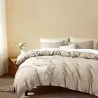 Linen Duvet Cover King Size - Soft Double Brushed King Duvet Cover Set, 1 Duvet