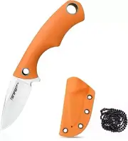 TONIFE Neck Knife Mini Outdoor Survival Fixed Blade Knife, EDC Knife High Har...