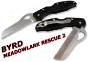 Spyderco Byrd Meadowlark Rescue 2 Knife Serrtd BY19SBK2