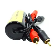 1Pcs RCA Audio Noise Filter Suppressor Ground Loop Isolator For Car&Home Stereo