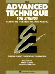 Essential Elements for Strings Advanced Technique Cello Studies Music Book