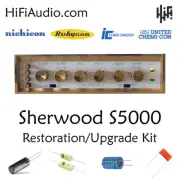 Sherwood S5000 amplifier restoration recap repair upgrade rebuild kit capacitor
