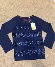Mini Boden Size 3-4 Sparkle Holiday Shirt NWT