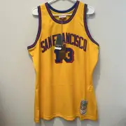 Mitchell & Ness HWC San Francisco Warriors Wilt Chamberlain 13 Jersey Mens L