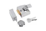 Yale Deadlocking Standard Nightlatch Security Lock (Silver) (60mm)
