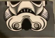 Star Wars Storm Trooper Inspired Mouth Panel 100% Cotton Woven Child Size 5x7.5”
