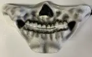 Skull Muzzle Adult Mouth Mask Latex Halloween Costume with Elastic Band Skeleton
