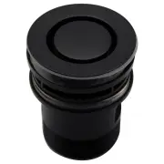 40mm Basin Pop Down Brass Plug &amp; Waste, Black Chome
