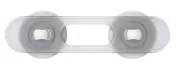 Perma Child Safety ADHESIVE UNIVERSAL FLEXI LOCKS 12cm 12Pcs White & Transparent
