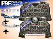 F9F PANTHER / COUGAR COCKPIT instrument panel CDkit