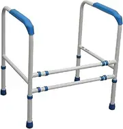 Free Standing Support Toilet Safety Frame Toilet Support Frame Bathroom Handrail Grab Bar Rail Surround Mobility Aid for Elderly, Disabled, Handicapped, Easier to Sit and Rise