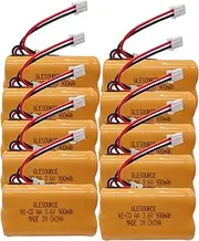 GLESOURCE 3.6V 900mAh Exit Sign Emergency Light Battery Replacement for Exitronix 10010037, Max Power B2-0031 MH468886, Unitech LEDR-1 6200RP, Dantona CUSTOM-318 OSA230, Lowes 253799 (10 Pack)