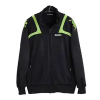在飛比找PChome24h購物優惠-KAPPA義大利時尚型男針織外套~黑/蘋果綠