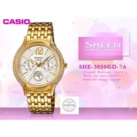 在飛比找蝦皮購物優惠-CASIO  SHE-3030GD-7A SHEEN 女錶 