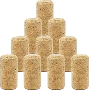 RUOJLING Pack of 10 Wine Corks for Crafts, Bottle Corks for Various Wine Bottles and DIY Decorations, Length 38 mm, Diameter 21 mm