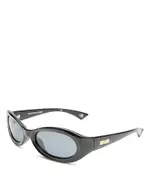 Le Specs Nightcrawler Oval Sunglasses, 55mm